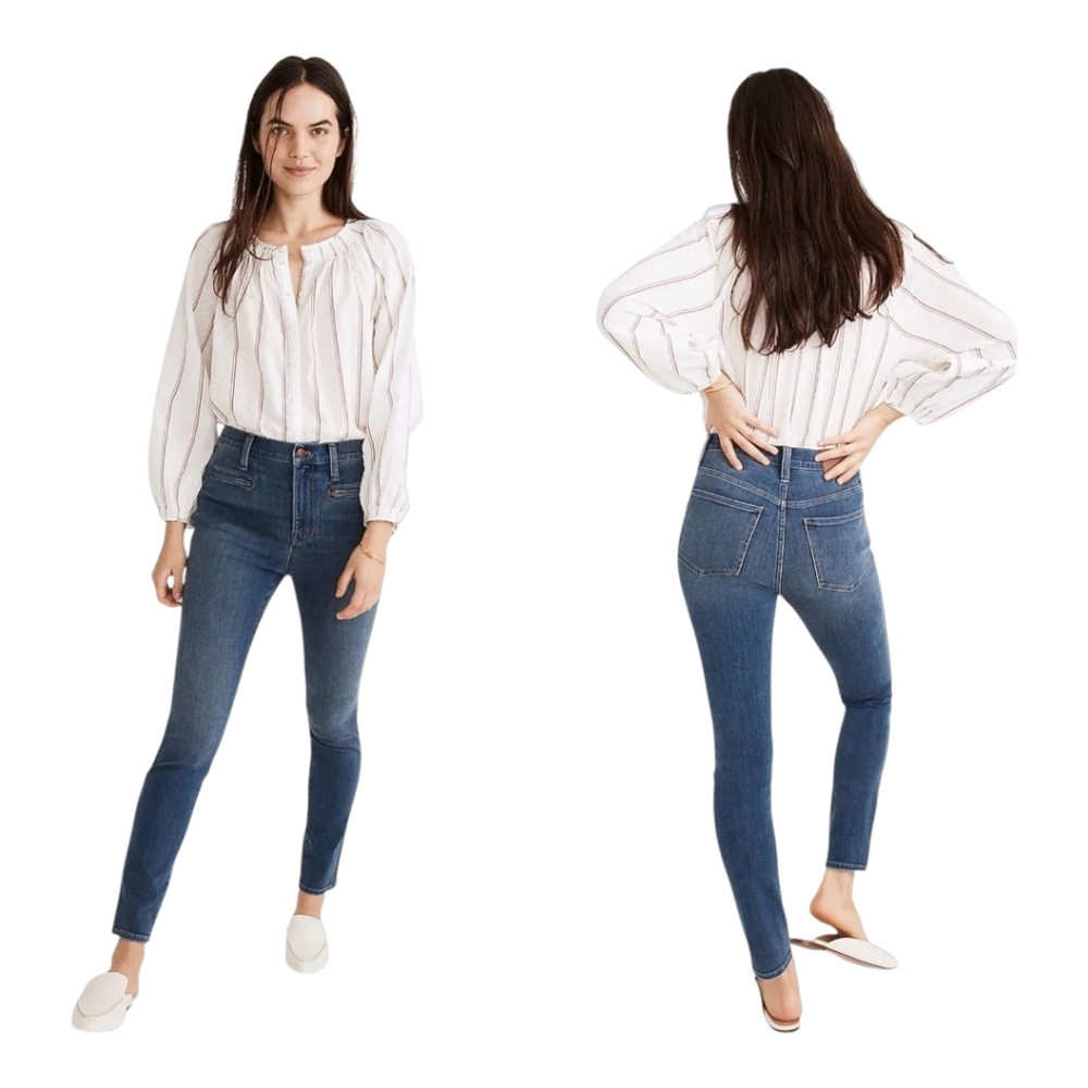 Madewell Roadtripper Jegging Size 31 Tall with Zipper Detail Stretchy